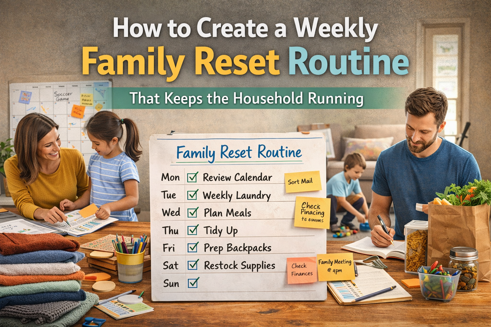 How to Create a Weekly Family Reset Routine That Keeps the Household Running