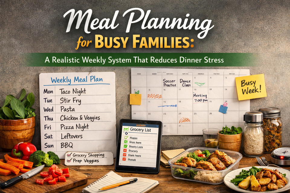 Meal Planning for Busy Families: A Realistic Weekly System That Reduces Dinner Stress